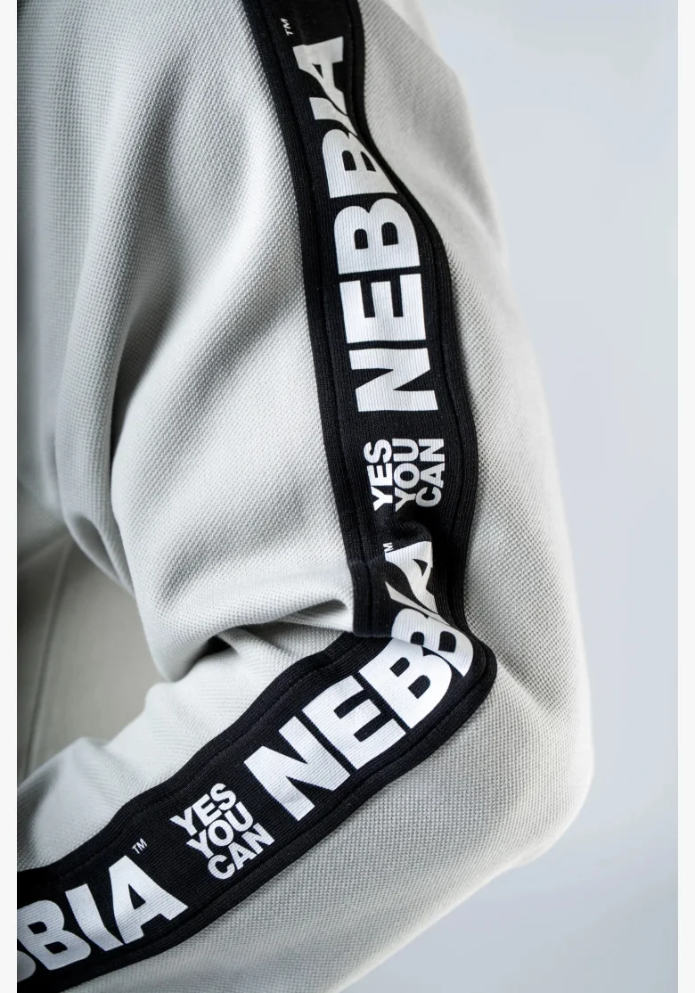 NEBBIA Mikina s kapucí HERO šedá