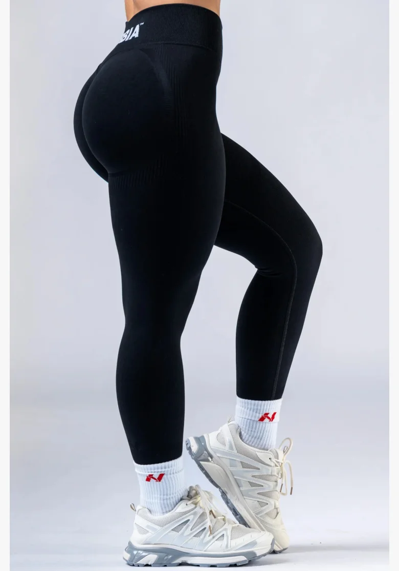 NEBBIA High-waist push-up legíny POWER černá