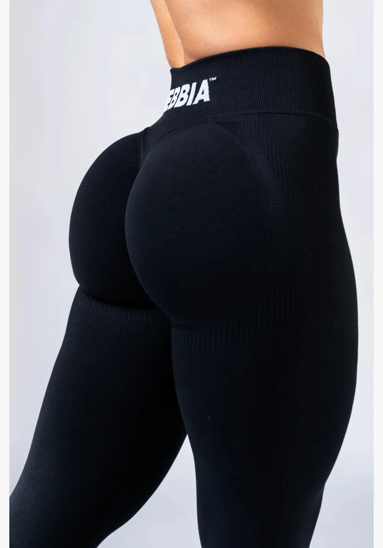 NEBBIA High-waist push-up legíny POWER černá