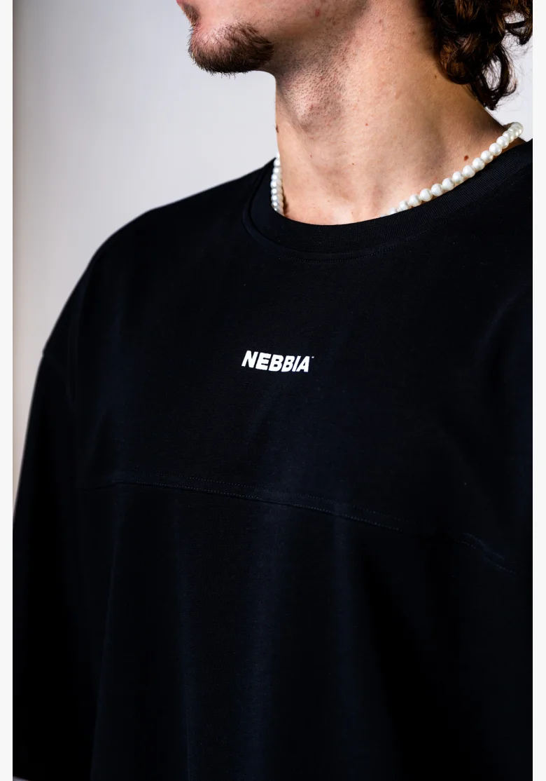 NEBBIA Oversized triko POWER černé