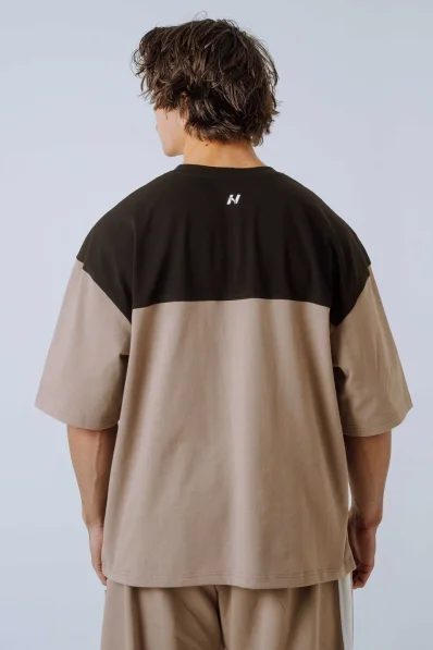 NEBBIA Oversized triko POWER béžové 2