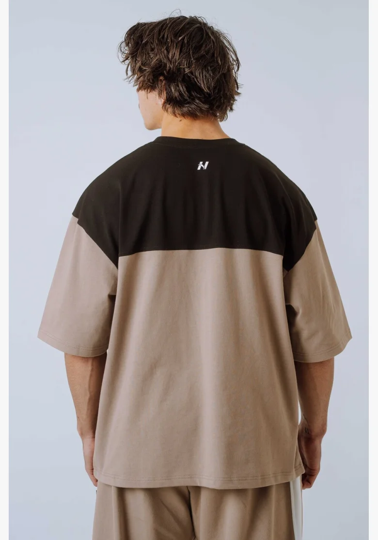 NEBBIA Oversized triko POWER béžové