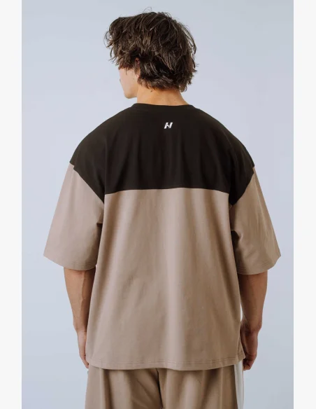 NEBBIA Oversized triko POWER béžové