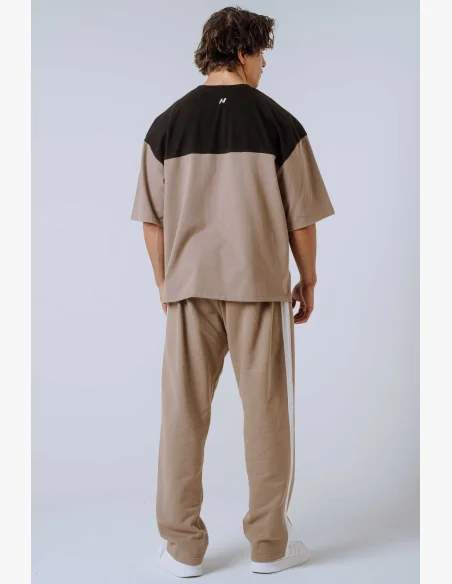 NEBBIA Oversized triko POWER béžové