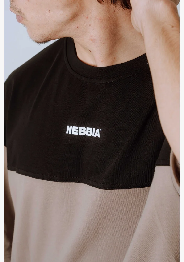 NEBBIA Oversized triko POWER béžové