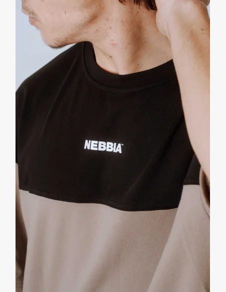 NEBBIA Oversized triko POWER béžové