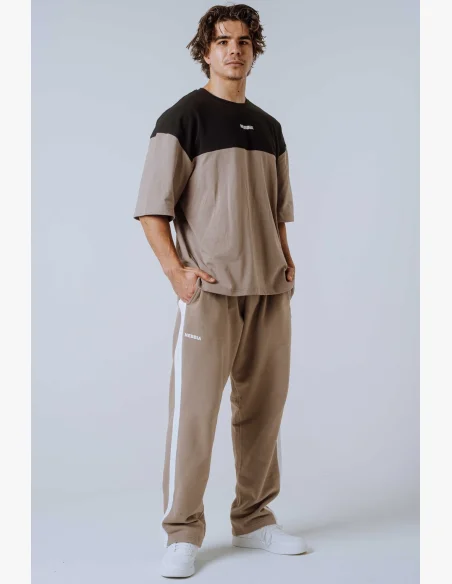 NEBBIA Oversized triko POWER béžové