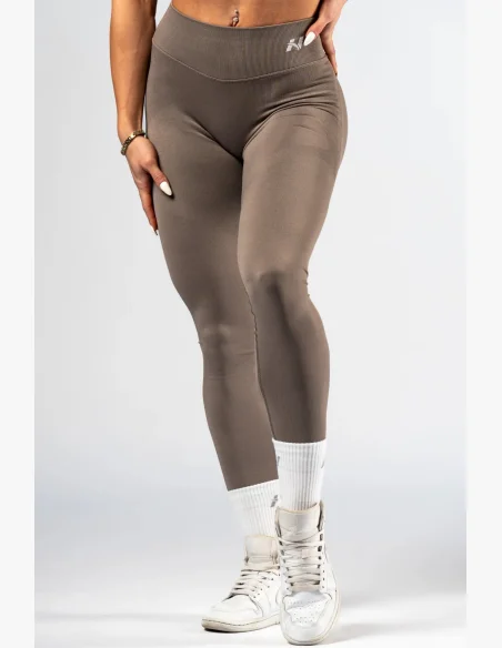 NEBBIA High-waist push-up legíny POWER béžové