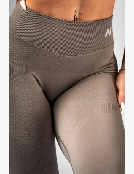 NEBBIA High-waist push-up legíny POWER béžové