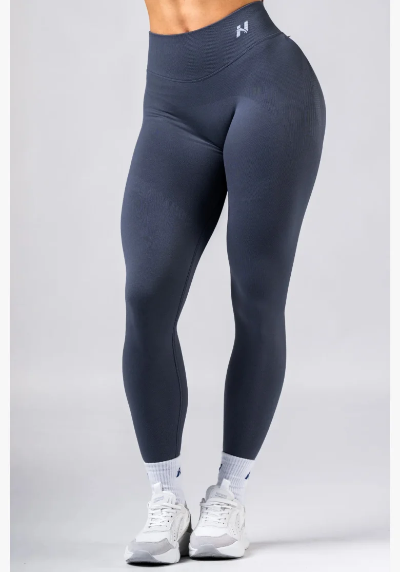 NEBBIA High-waist push-up legíny POWER šedé