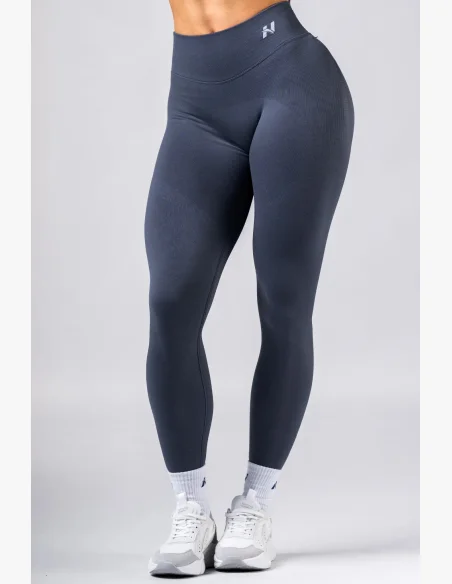 NEBBIA High-waist push-up legíny POWER šedé