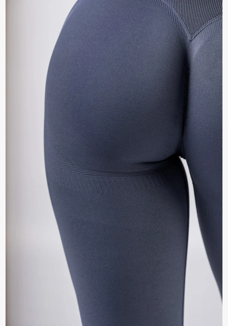 NEBBIA High-waist push-up legíny POWER šedé