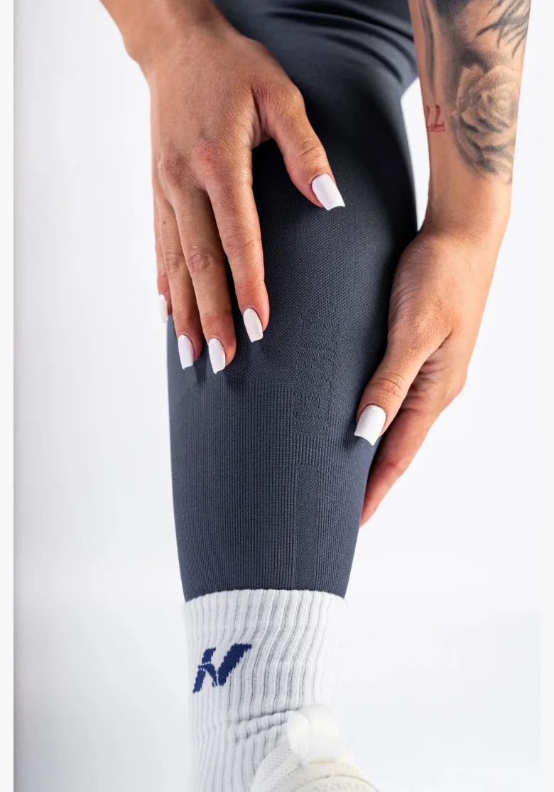 NEBBIA High-waist push-up legíny POWER šedé
