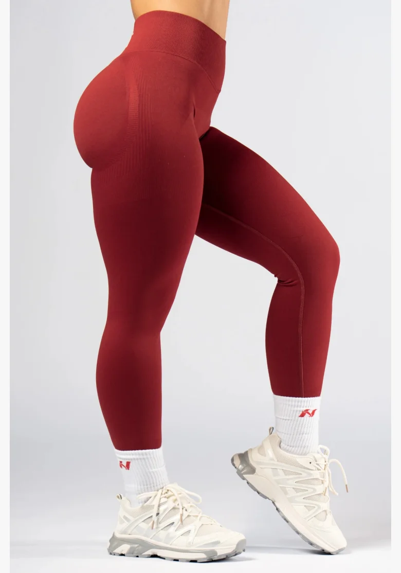 NEBBIA High-waist push-up legíny POWER  červené