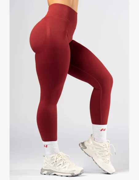 NEBBIA High-waist push-up legíny POWER  červené