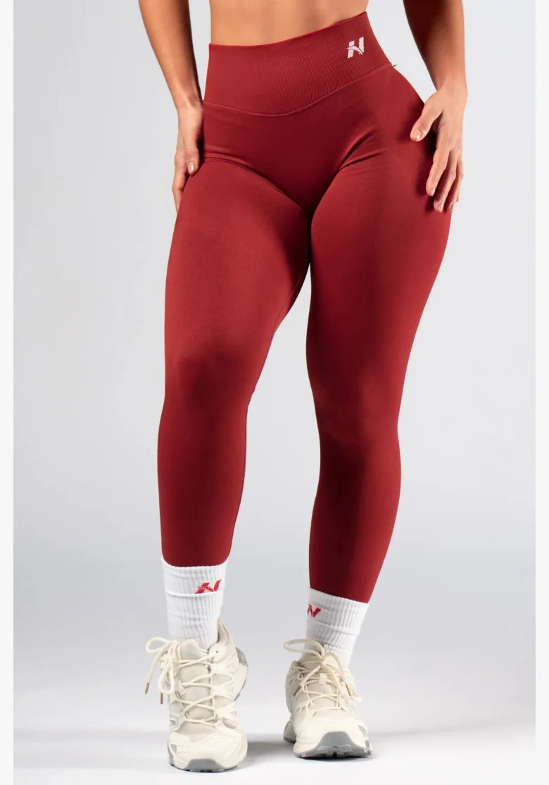 NEBBIA High-waist push-up legíny POWER  červené