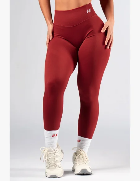 NEBBIA High-waist push-up legíny POWER  červené
