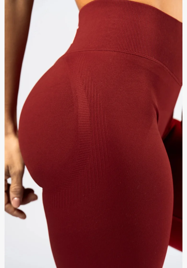NEBBIA High-waist push-up legíny POWER  červené
