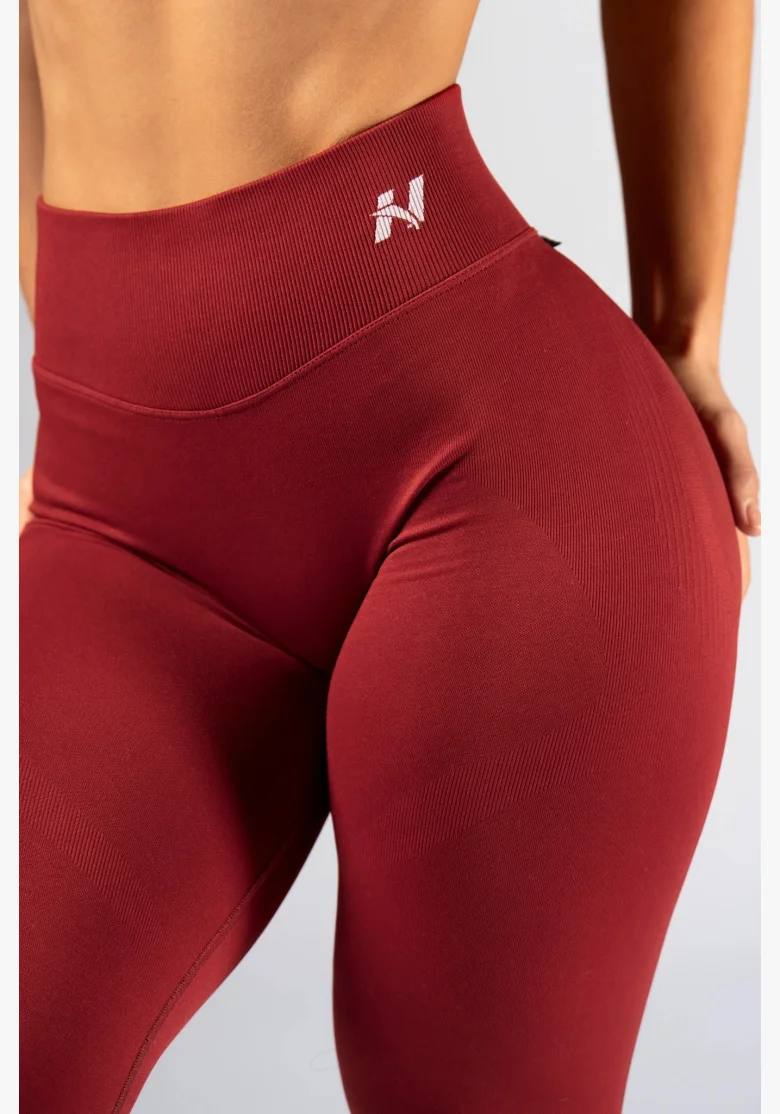 NEBBIA High-waist push-up legíny POWER  červené