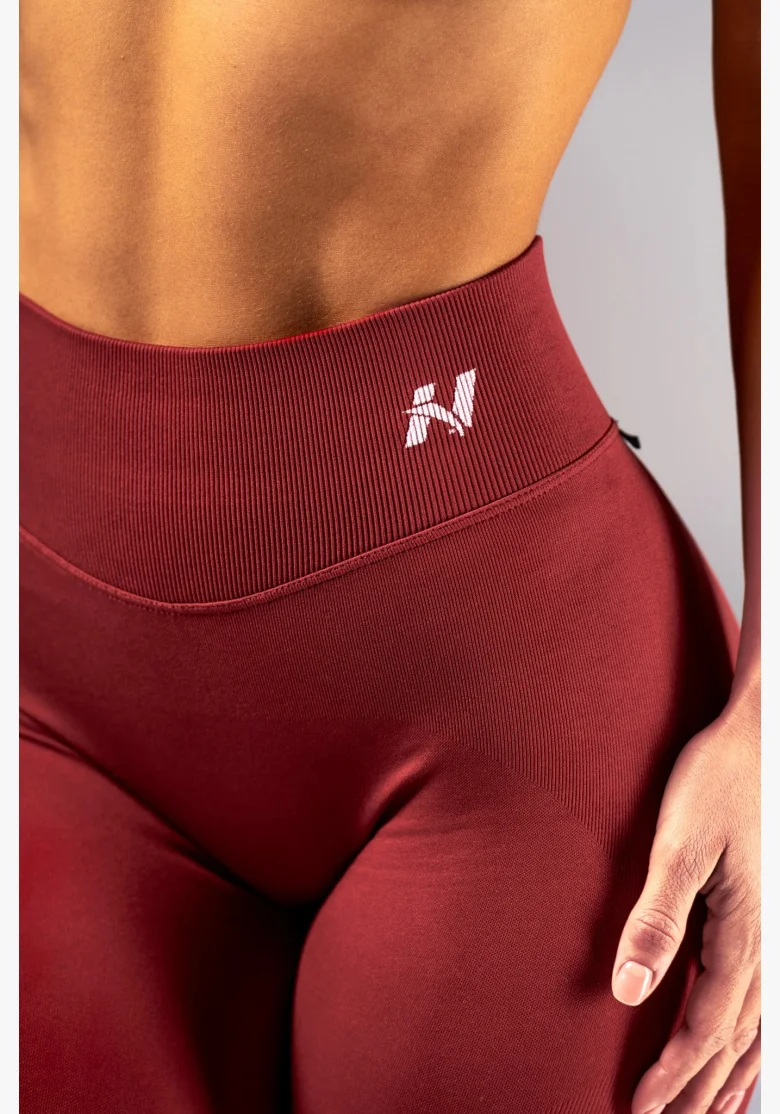 NEBBIA High-waist push-up legíny POWER  červené