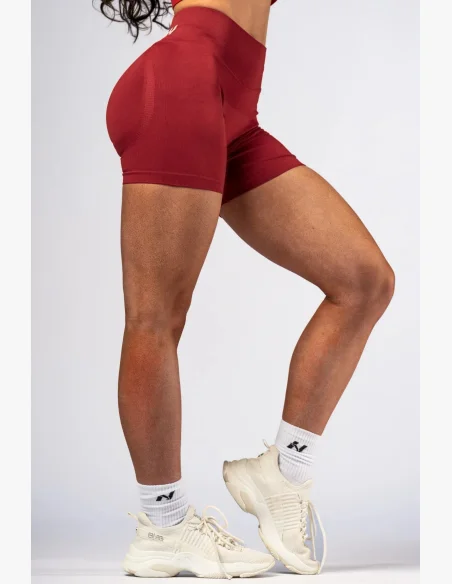 NEBBIA High-waist push-up šortky POWER červené