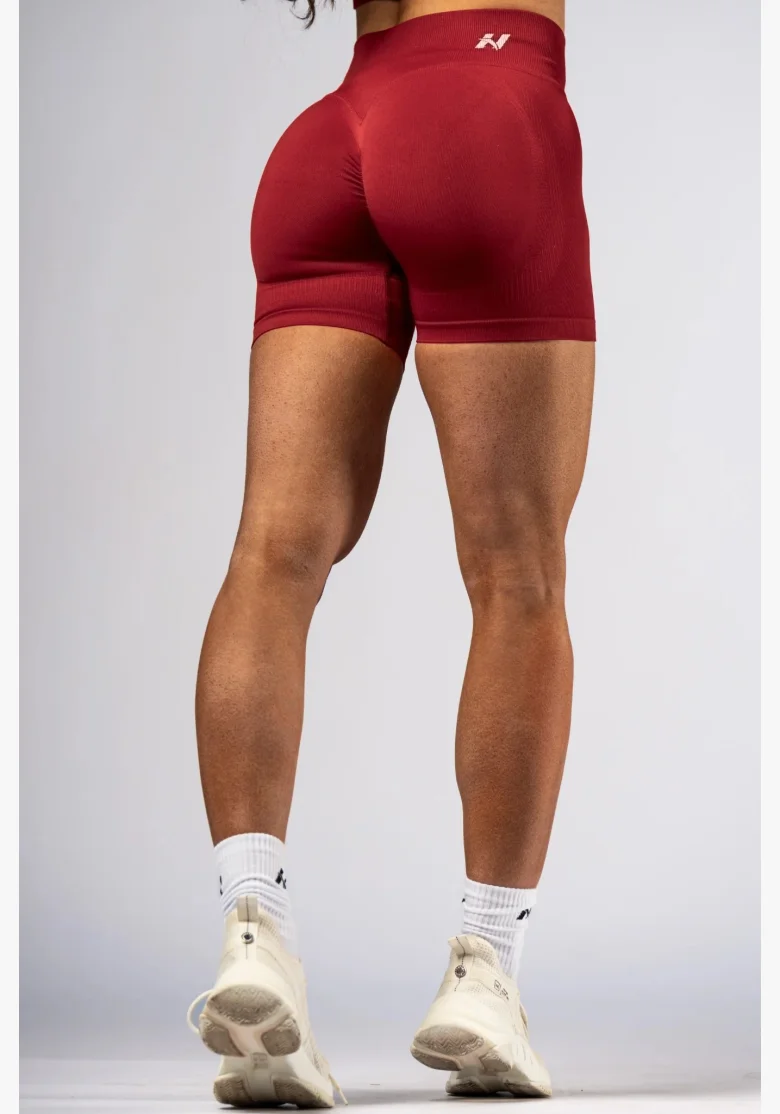 NEBBIA High-waist push-up šortky POWER červené