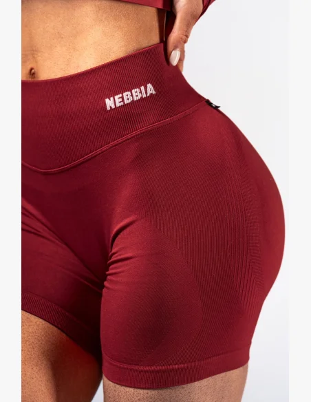 NEBBIA High-waist push-up šortky POWER červené
