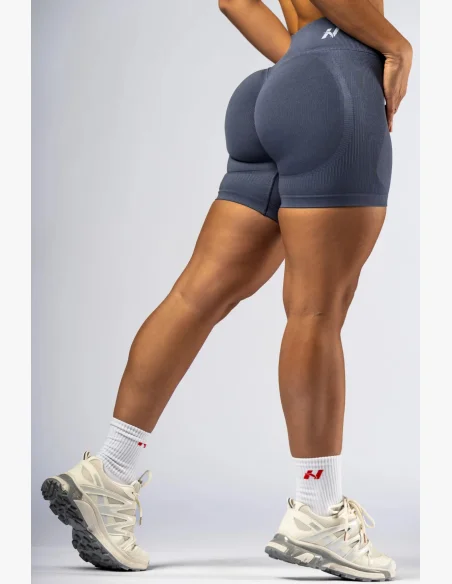 NEBBIA High-waist push-up šortky POWER šedé