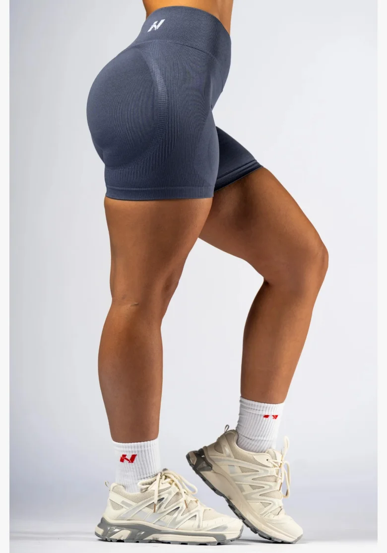 NEBBIA High-waist push-up šortky POWER šedé
