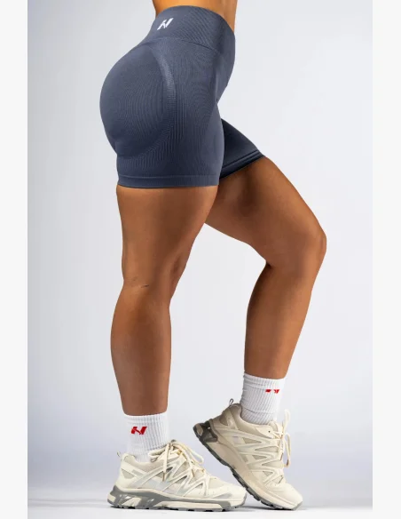 NEBBIA High-waist push-up šortky POWER šedé