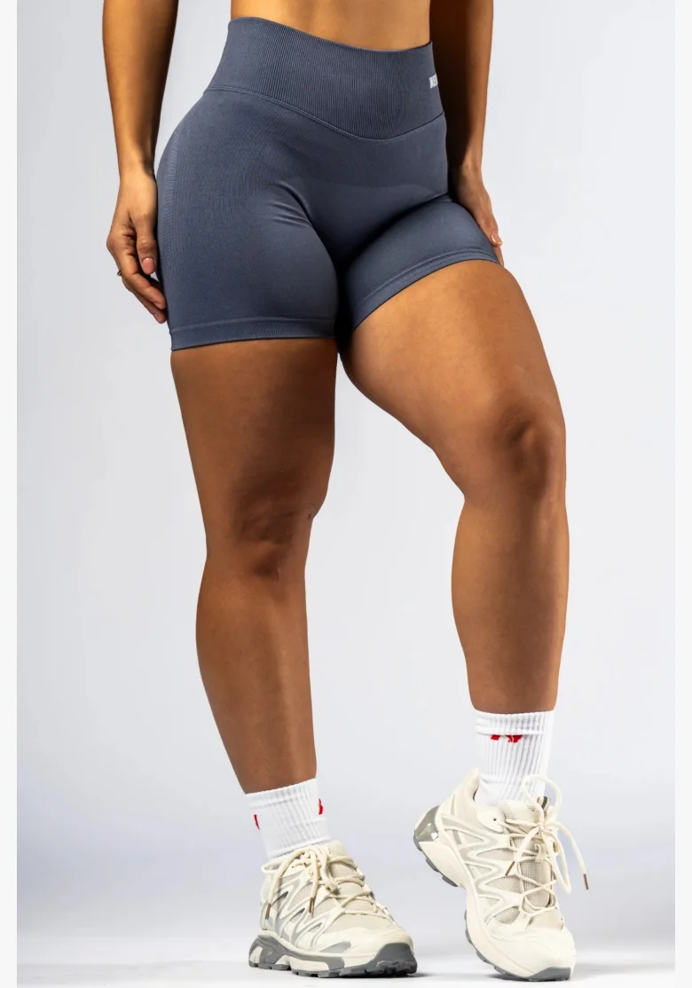 NEBBIA High-waist push-up šortky POWER šedé