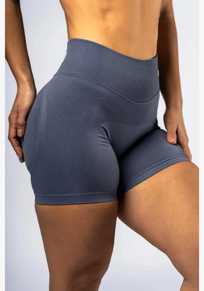 NEBBIA High-waist push-up šortky POWER šedé
