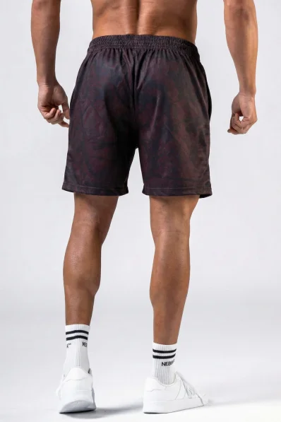 NEBBIA Tréninkové šortky POWER camo tmavé 2