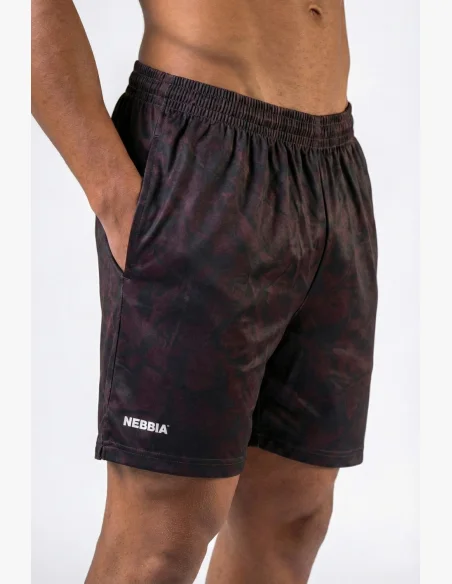 NEBBIA Tréninkové šortky POWER camo tmavé