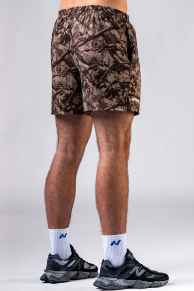 NEBBIA Tréninkové šortky POWER camo bledé 2