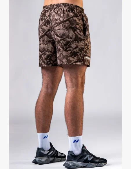 NEBBIA Tréninkové šortky POWER camo bledé