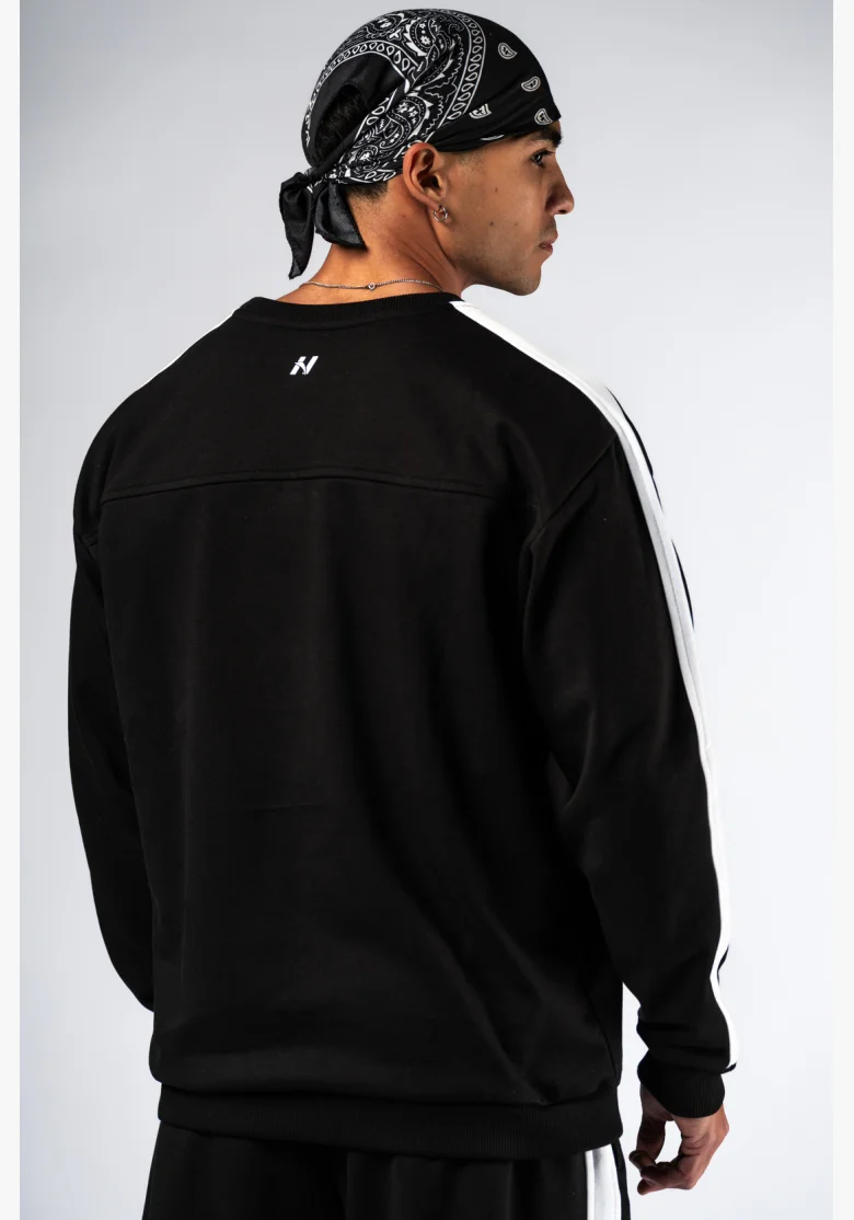 NEBBIA Relaxed fit mikina POWER černá