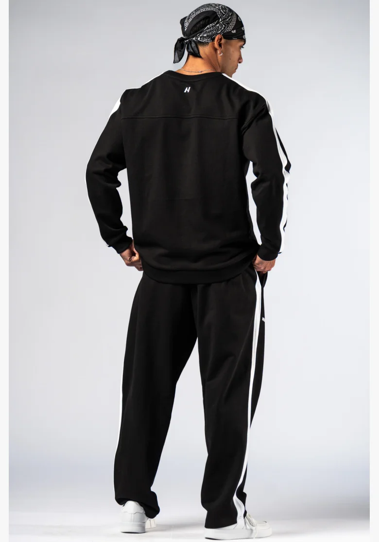 NEBBIA Relaxed fit mikina POWER černá