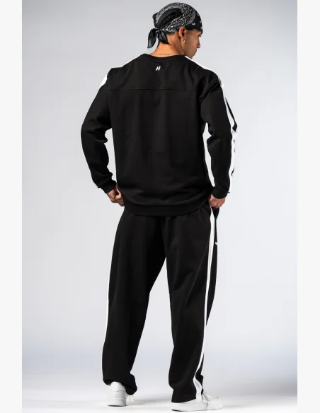 NEBBIA Relaxed fit mikina POWER černá
