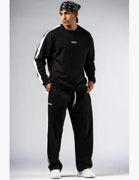 NEBBIA Relaxed fit mikina POWER černá