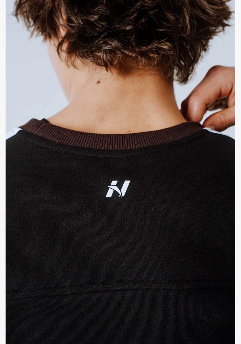 NEBBIA Relaxed fit mikina POWER camo tmavá