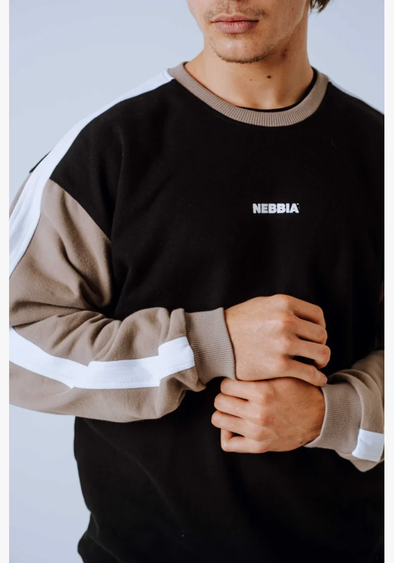 NEBBIA Relaxed fit mikina POWER béžová