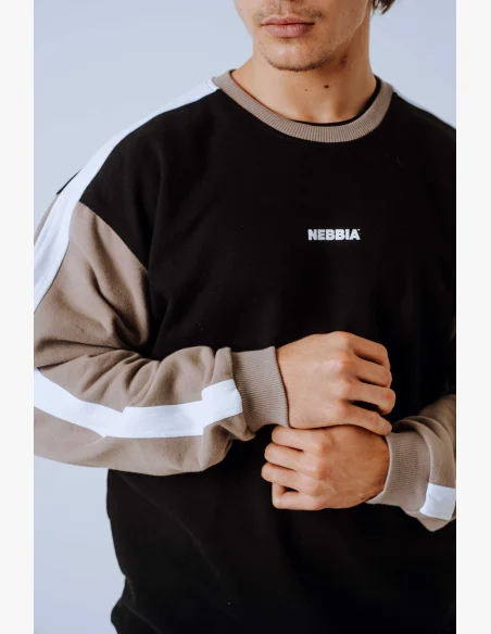 NEBBIA Relaxed fit mikina POWER béžová