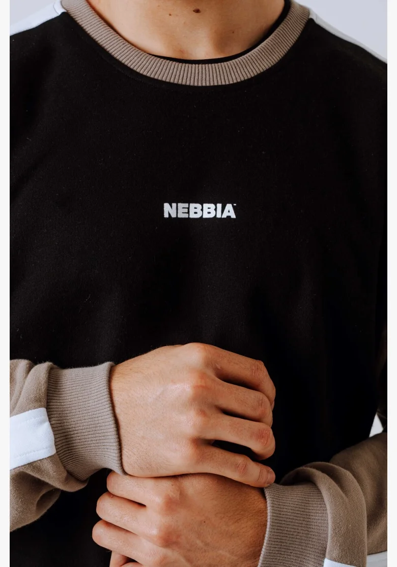 NEBBIA Relaxed fit mikina POWER béžová