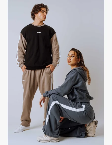 NEBBIA Relaxed fit mikina POWER béžová