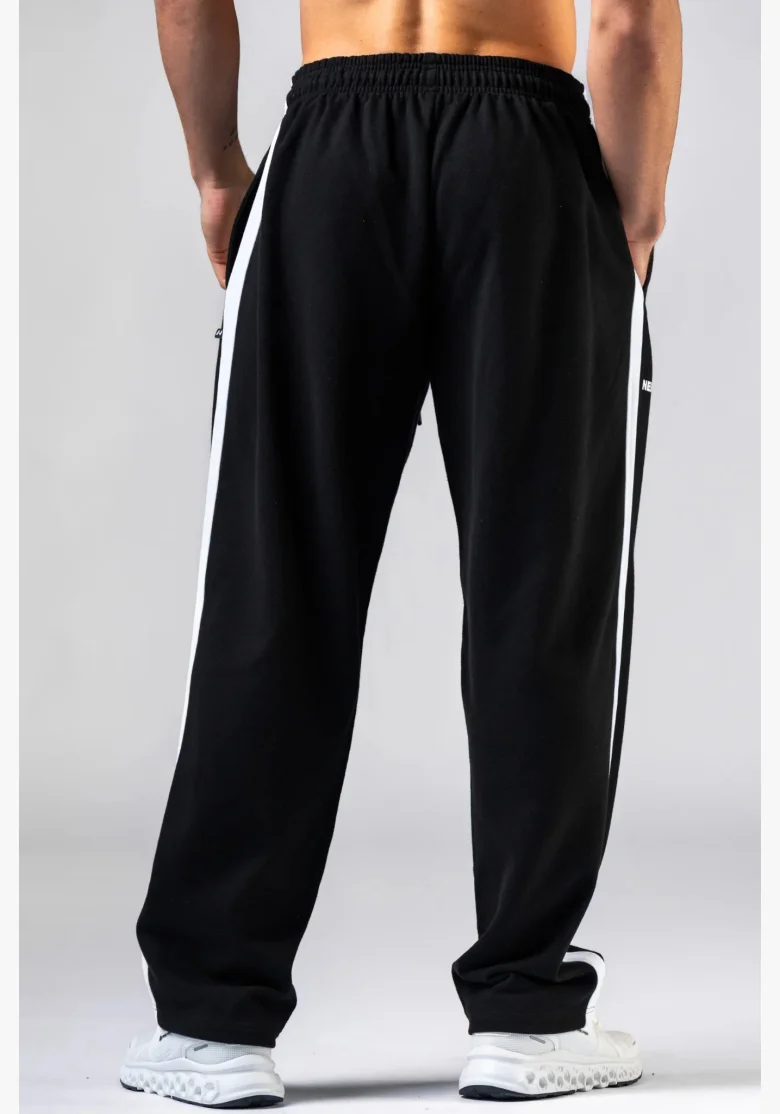 NEBBIA Relaxed fit tepláky POWER černé