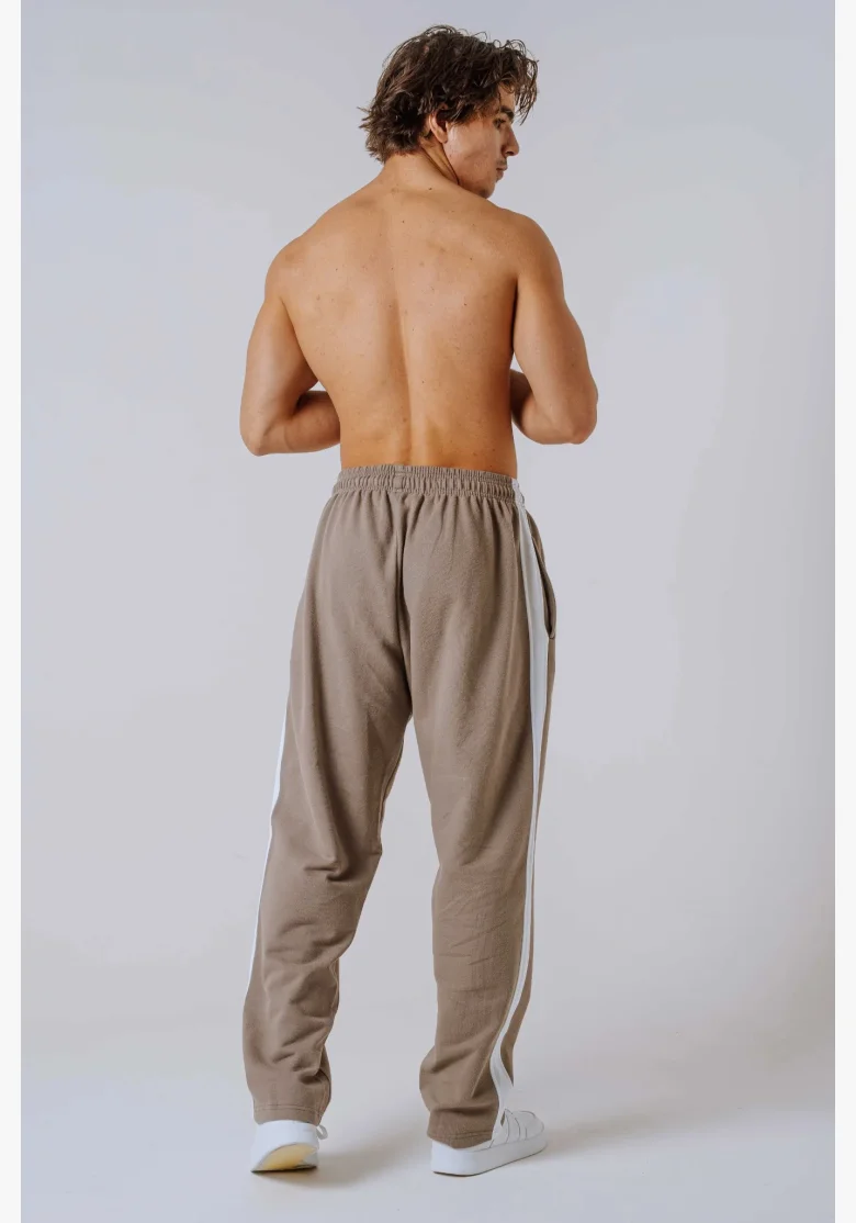 NEBBIA Relaxed fit tepláky POWER béžové