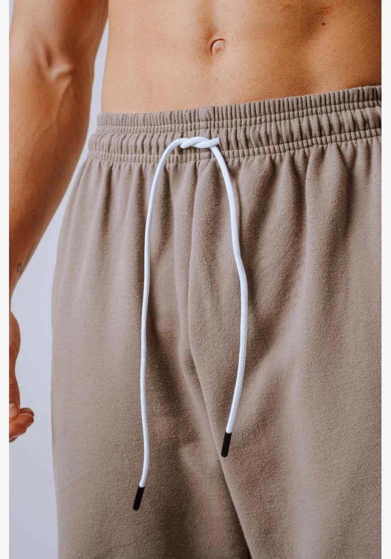 NEBBIA Relaxed fit tepláky POWER béžové