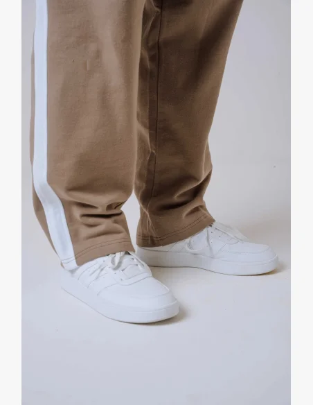 NEBBIA Relaxed fit tepláky POWER béžové