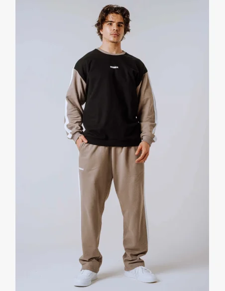 NEBBIA Relaxed fit tepláky POWER béžové
